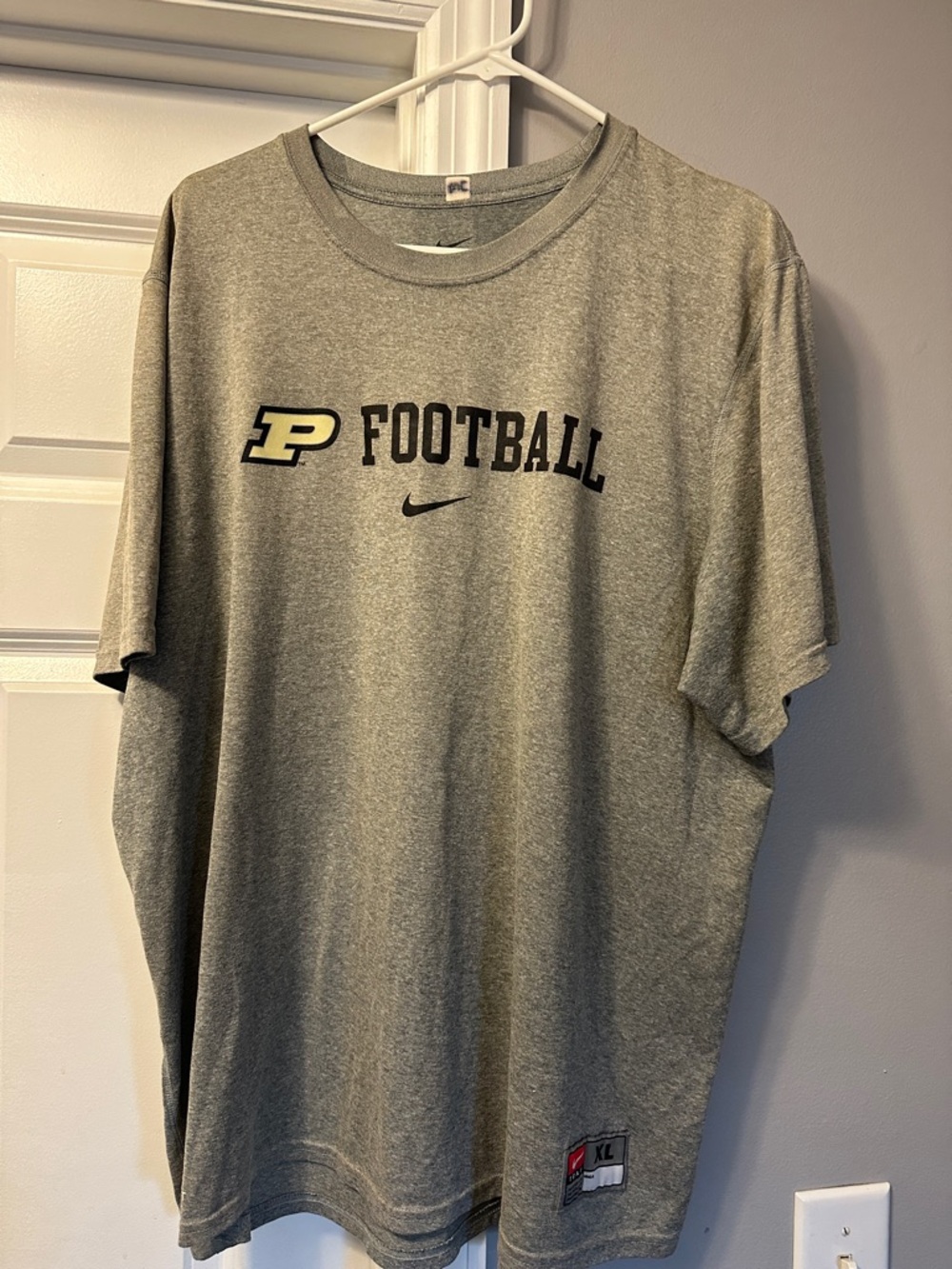 Nike Gray Purdue Football Short-Sleeve Tee